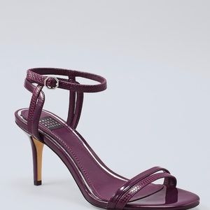 White House Black Market Patent Strappy Heels
